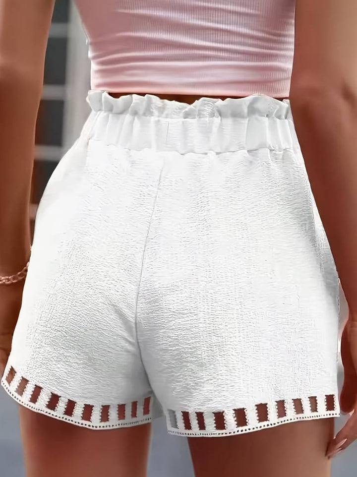 Mbakera - Pantaloni Scurți Casual cu Buzunar Funcțional cu Snur