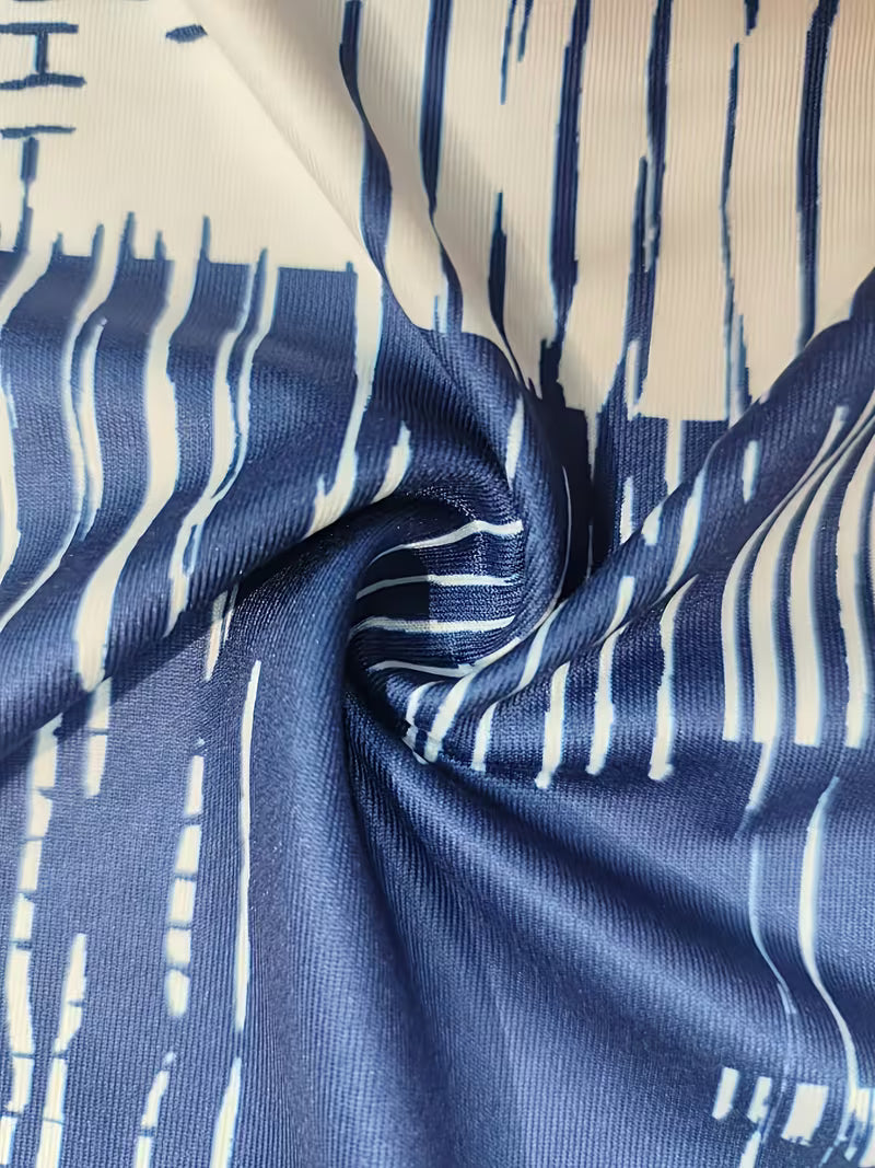 Rosettan - Tricou Elegant cu Guler în V și Mâneci Scurte