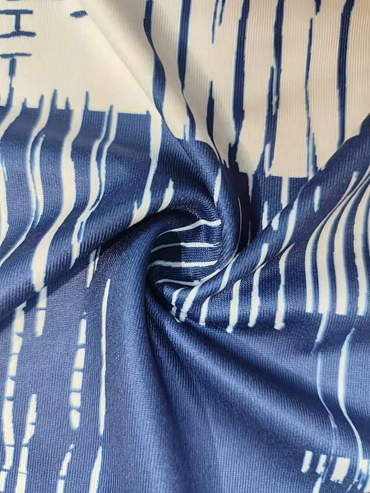 Rosettan - Tricou Elegant cu Guler în V și Mâneci Scurte