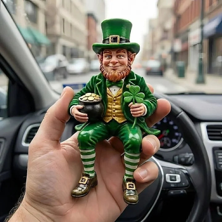 IrishFortune - Figurină Decorativă cu Spiridușul de Ziua Sfântului Patrick