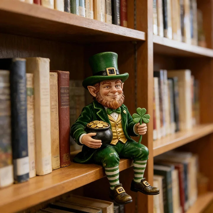 IrishFortune - Figurină Decorativă cu Spiridușul de Ziua Sfântului Patrick
