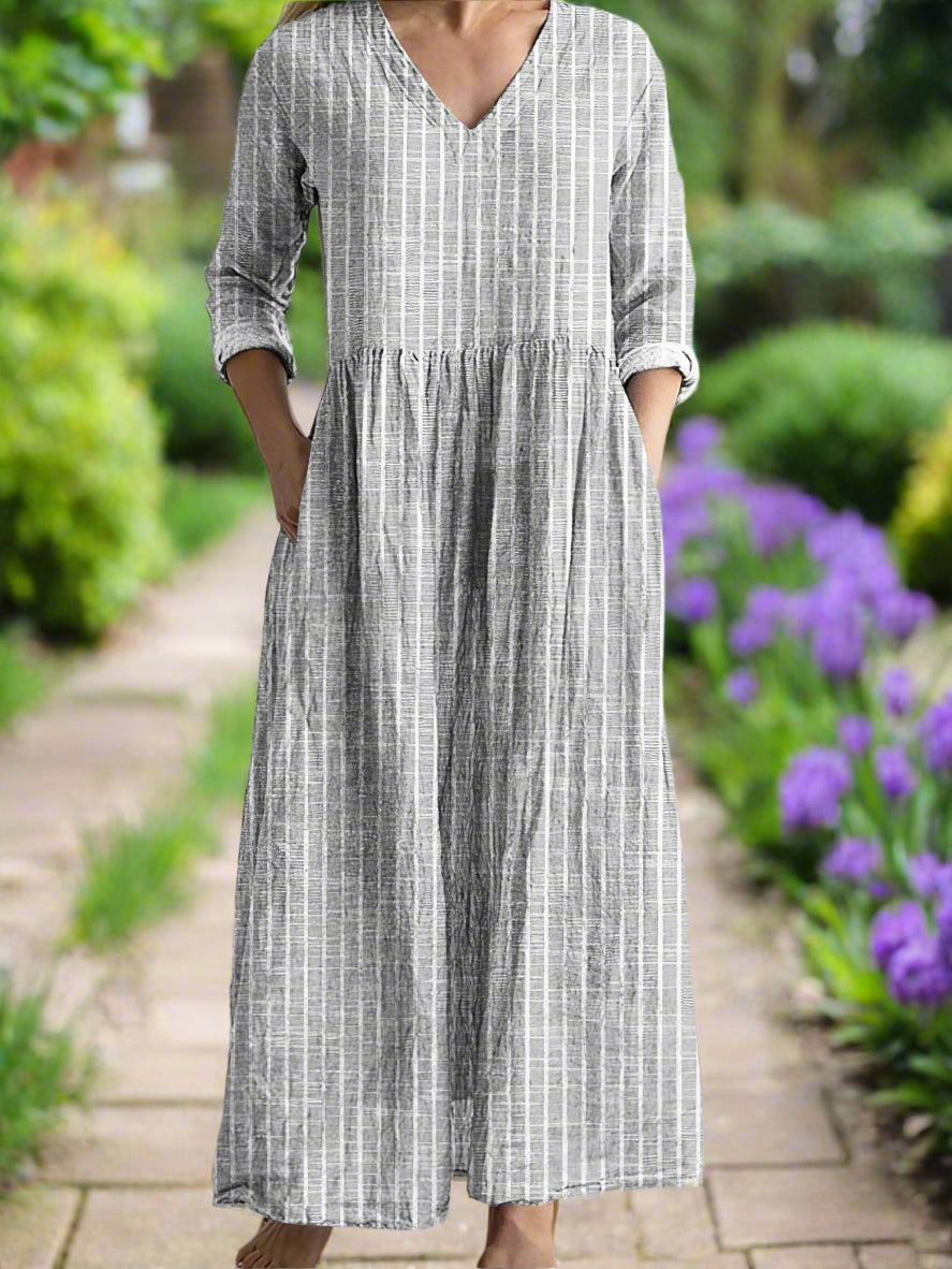 Gregoria - Rochie Casual Cu Dungi
