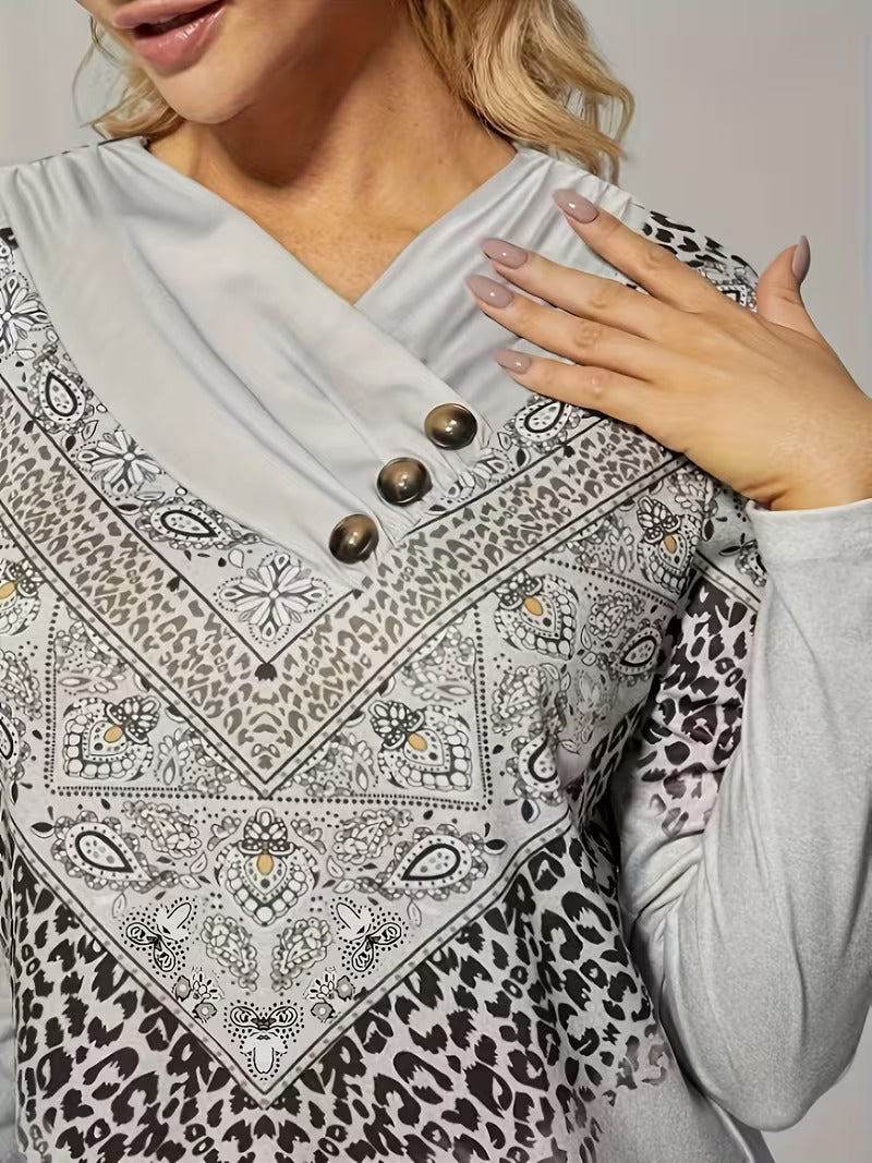 Dainora - Rochie Mini Cu Imprimeu Tătar In Stil Etnic