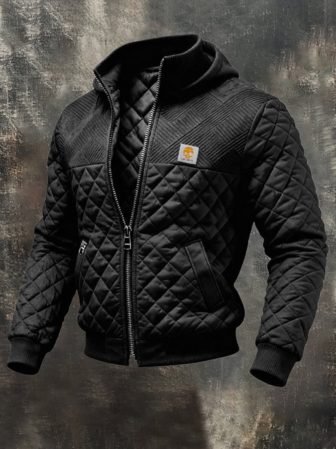 Istvan - Jachetă Matlasată Din Patchwork și Cu Multiple Buzunare