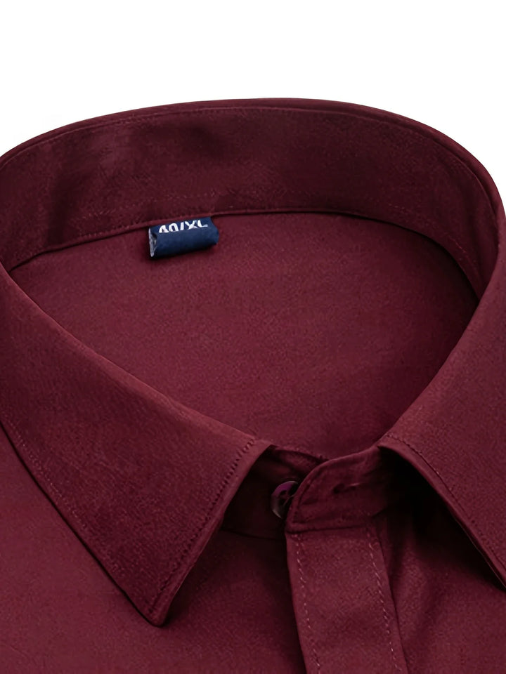 Ezra - Cămașă Elegantă Croială Slim Cu Nasturi