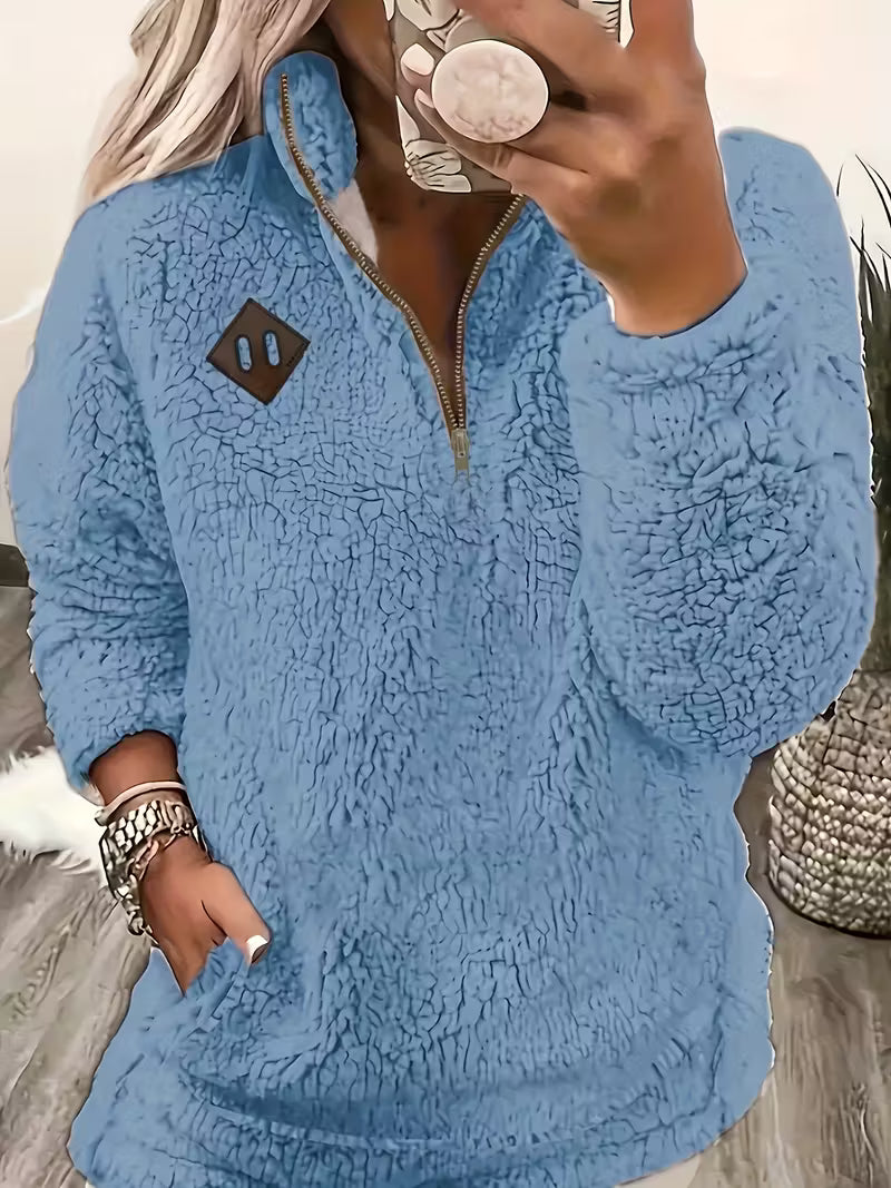 Humera - Jachetă Elegantă Cu Mâneci Lungi și Fermoar