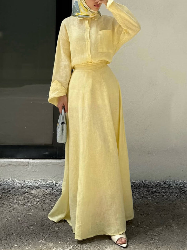 Mabel - Set Din Două Piese Din In