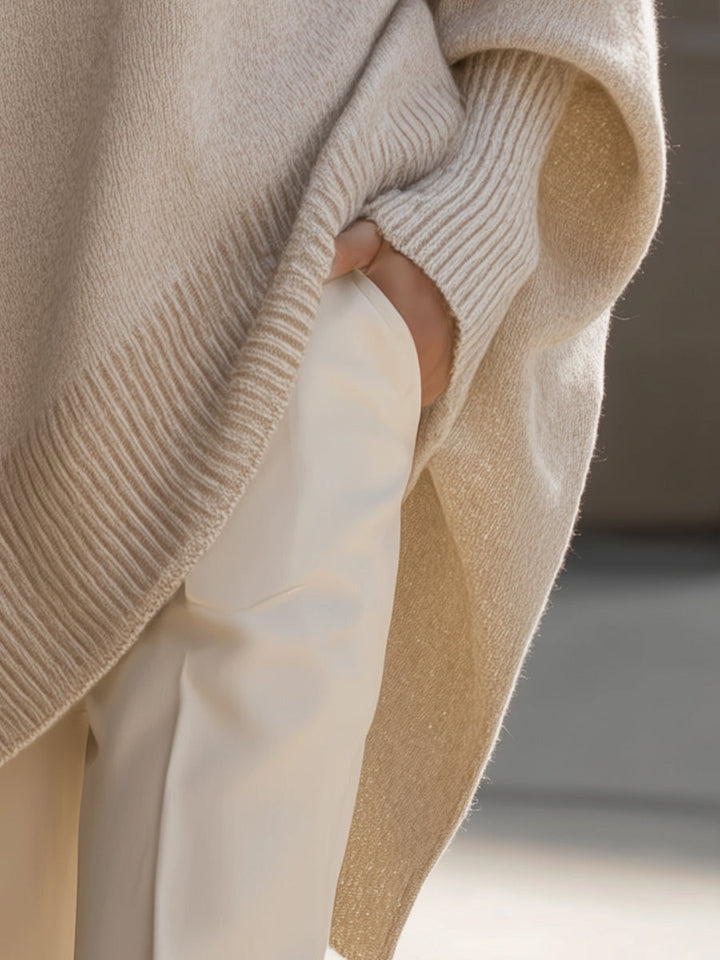Ayesatu - Pulover Oversized Cu Croială Lejeră