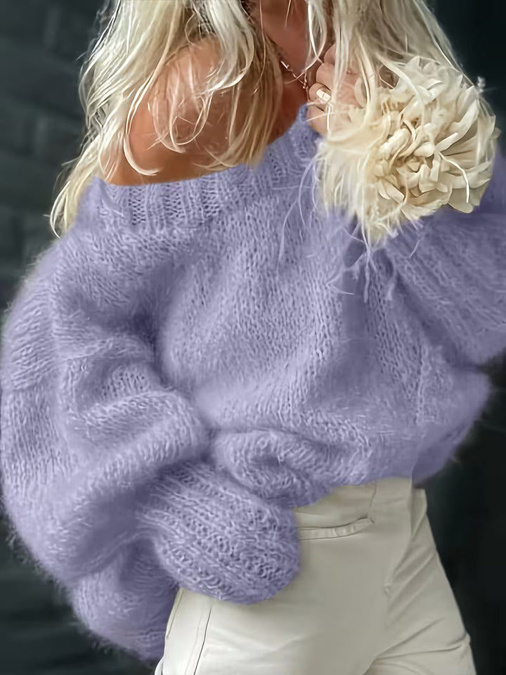 Dariya - Pulover Scurt și Moale Din Tricot