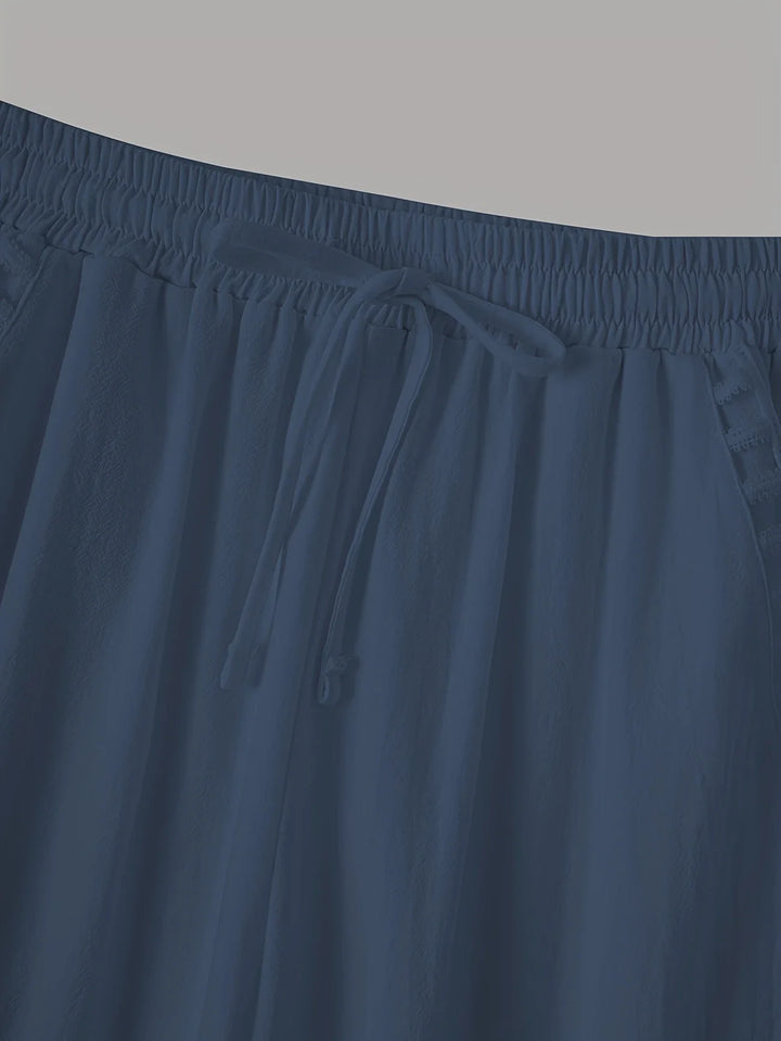 Tracey - Contrastul Trim Pantaloni Tăiați