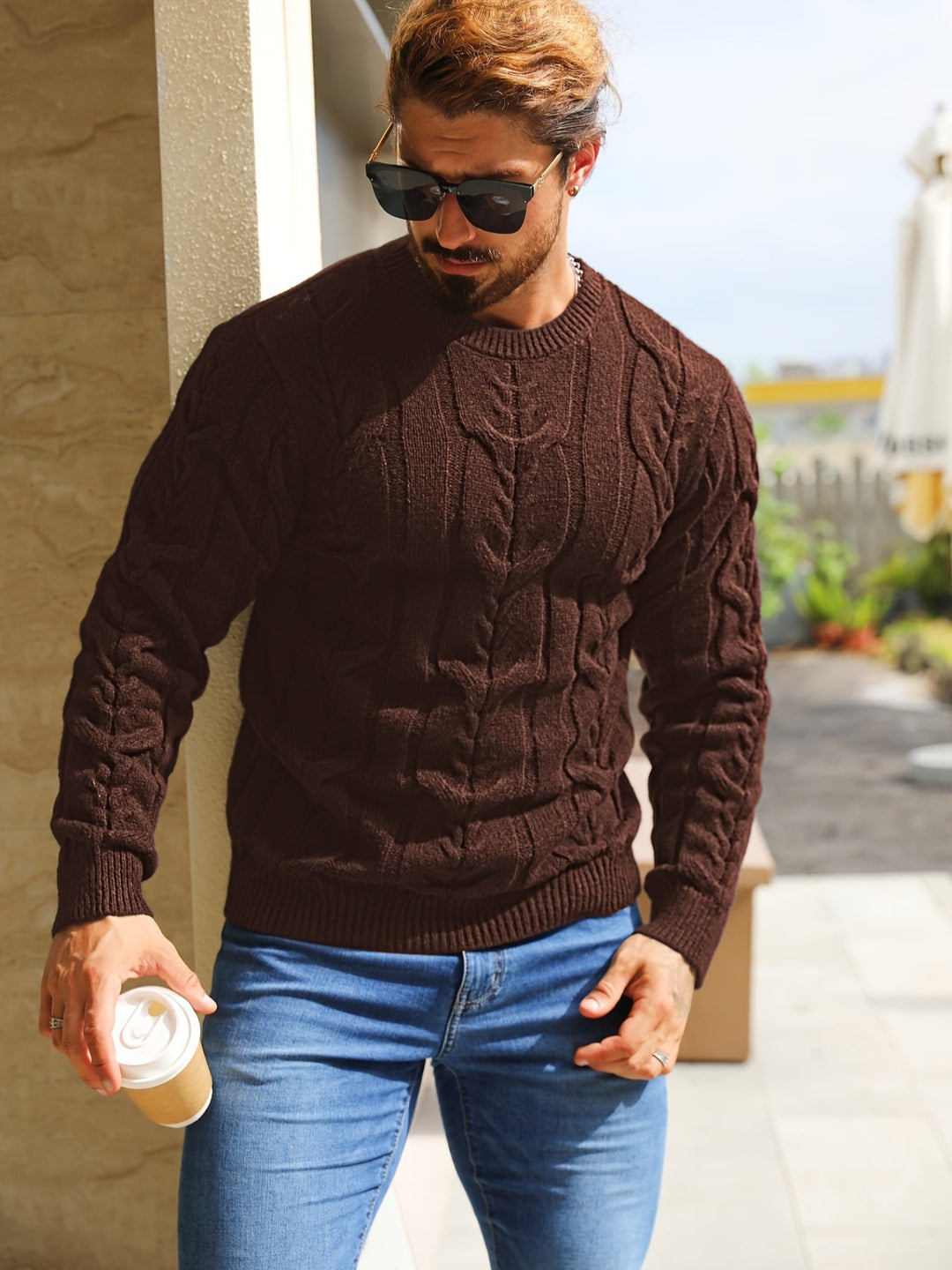 Bavon - Pulover Casual Cu Dungi