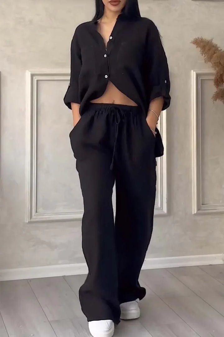Arielle - Set Din Două Piese Din Bumbac și In