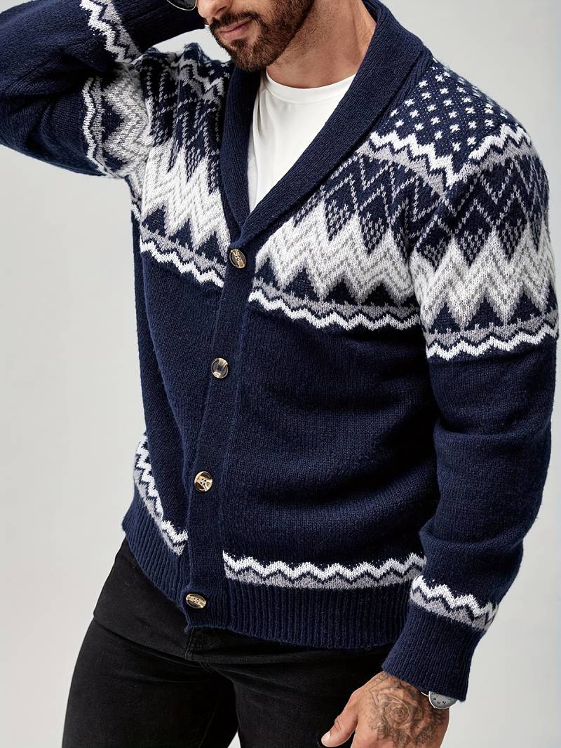 Elroy - Pulover Casual cu Model Geometric