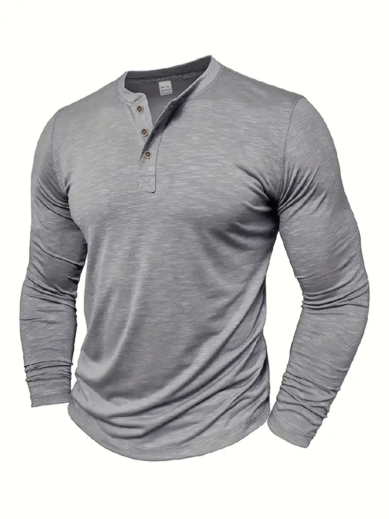 Randell - Tricou Casual Cu Mânecă Lungă