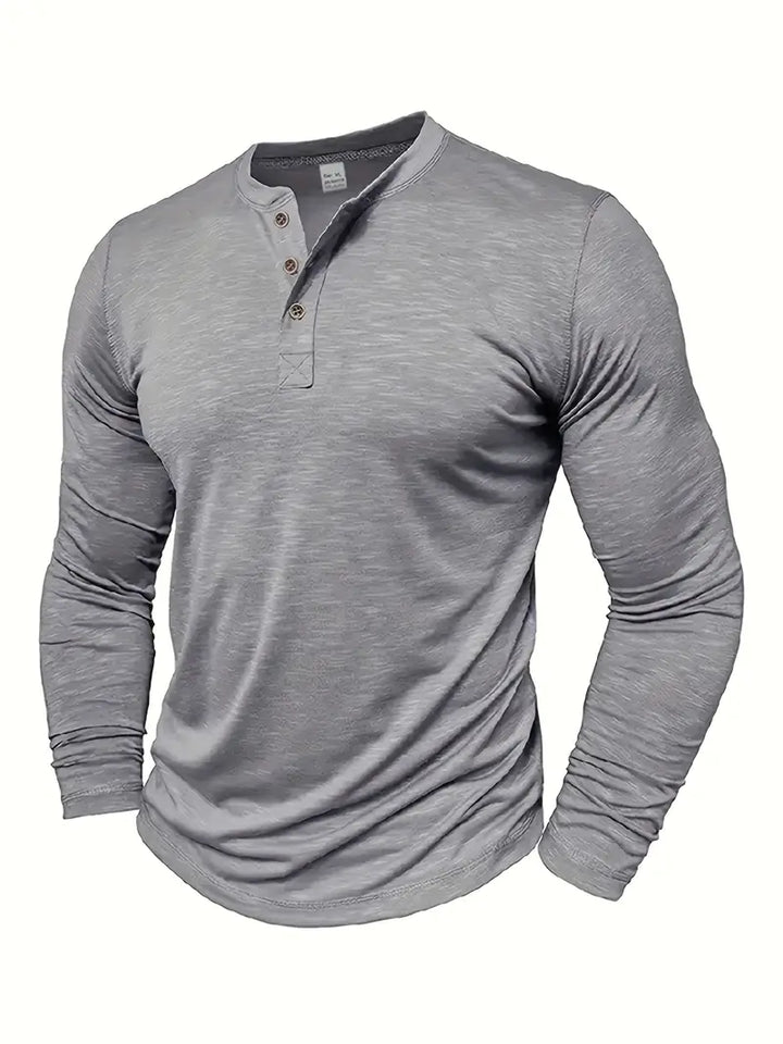 Randell - Tricou Casual Cu Mânecă Lungă