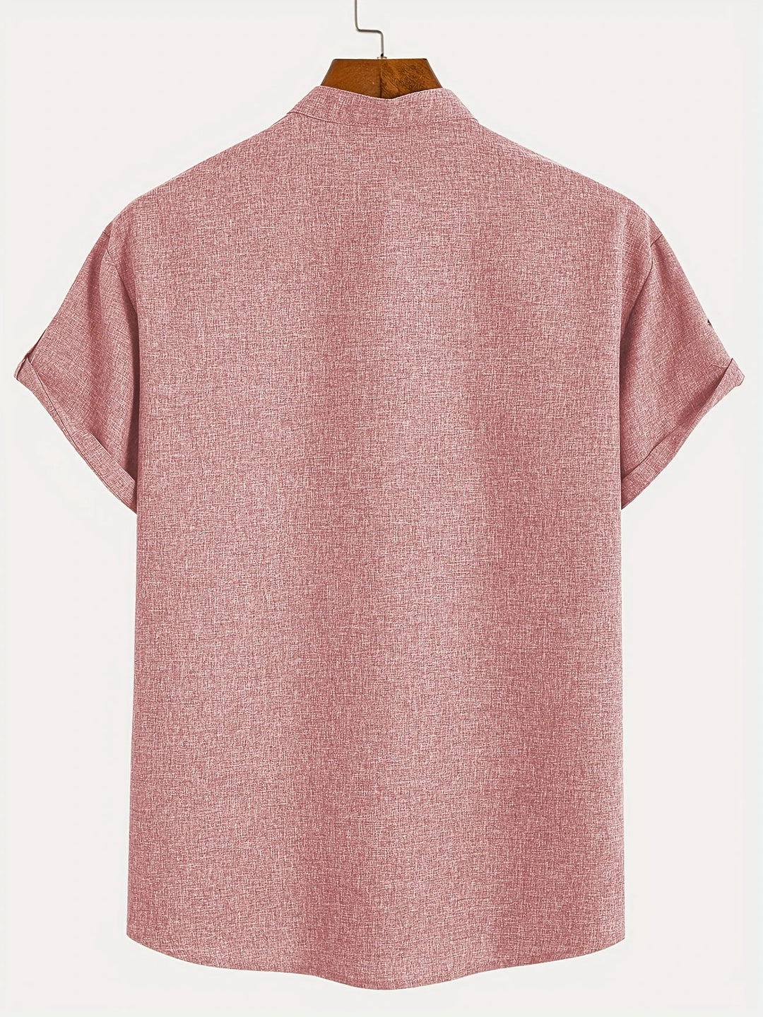 Elliott - Cămașă Elegantă Cu Mâneci Scurte și Guler înalt