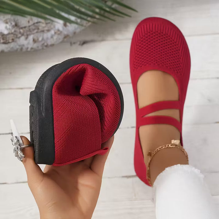 Kethryn - Pantofi Fără șireturi Din Tricot Model Mary Jane