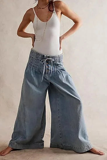 Karatza - Blugi Eleganți Largi Cu Croi Larg