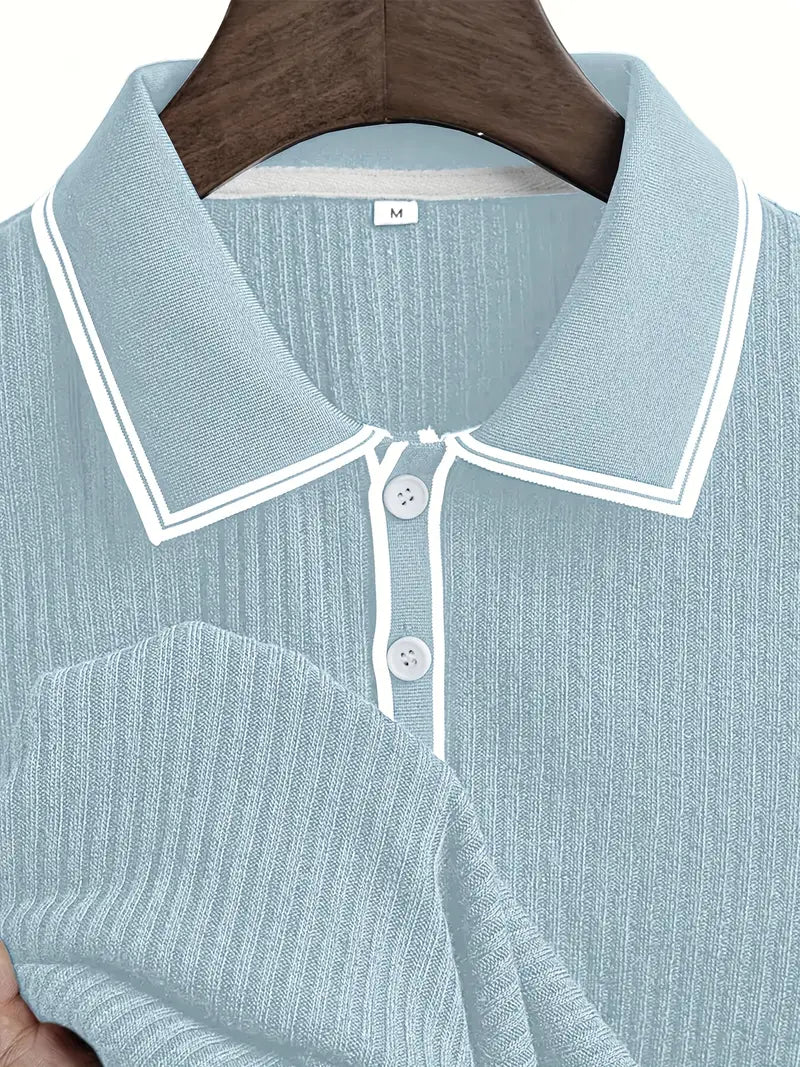 Orestis - Polo Elegante Cu Mâneci Scurte
