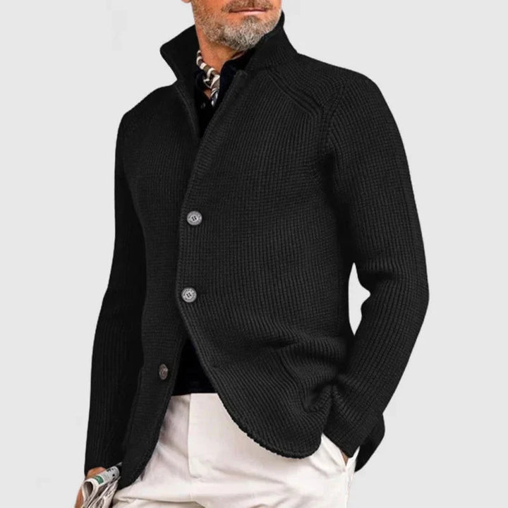 Maester - Cardigan Elegant Cu Mâneci Lungi și Nasturi