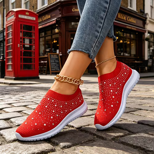 Elizaa – Adidași Comozi Cu Strasuri