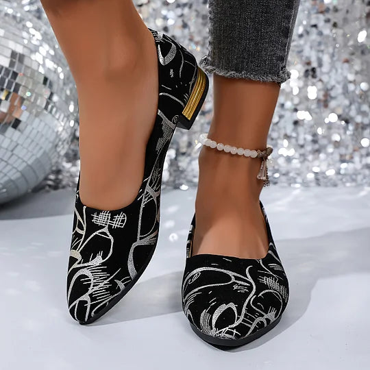 Fernandez - Pantofi Respirabili Cu Toc Mic