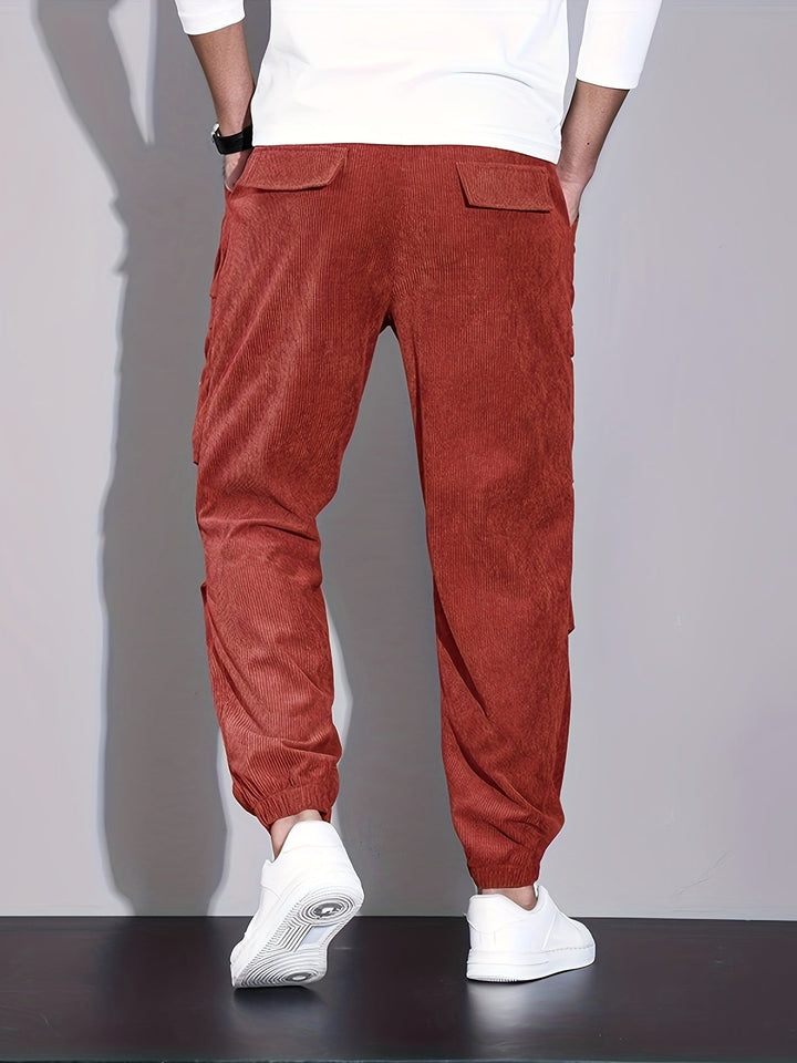 Blevin - Pantaloni Cargo Cu Multiplu Buzunare