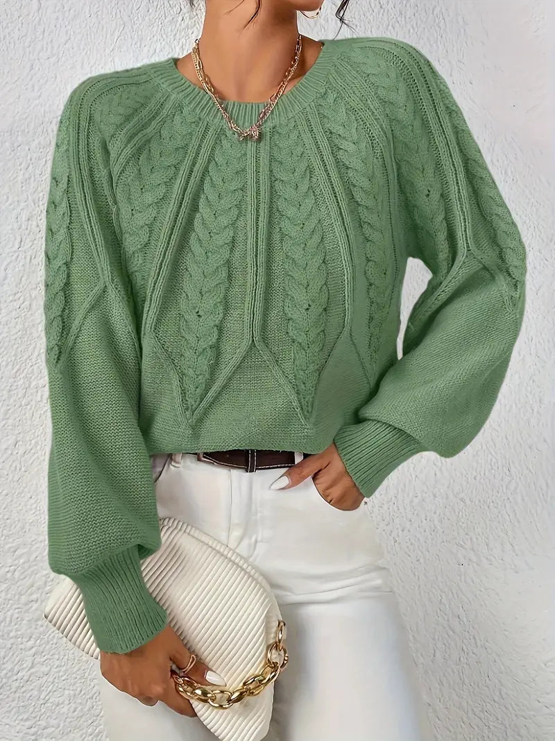 Özden - Pulover Elegant Cu Mâneci Lungi