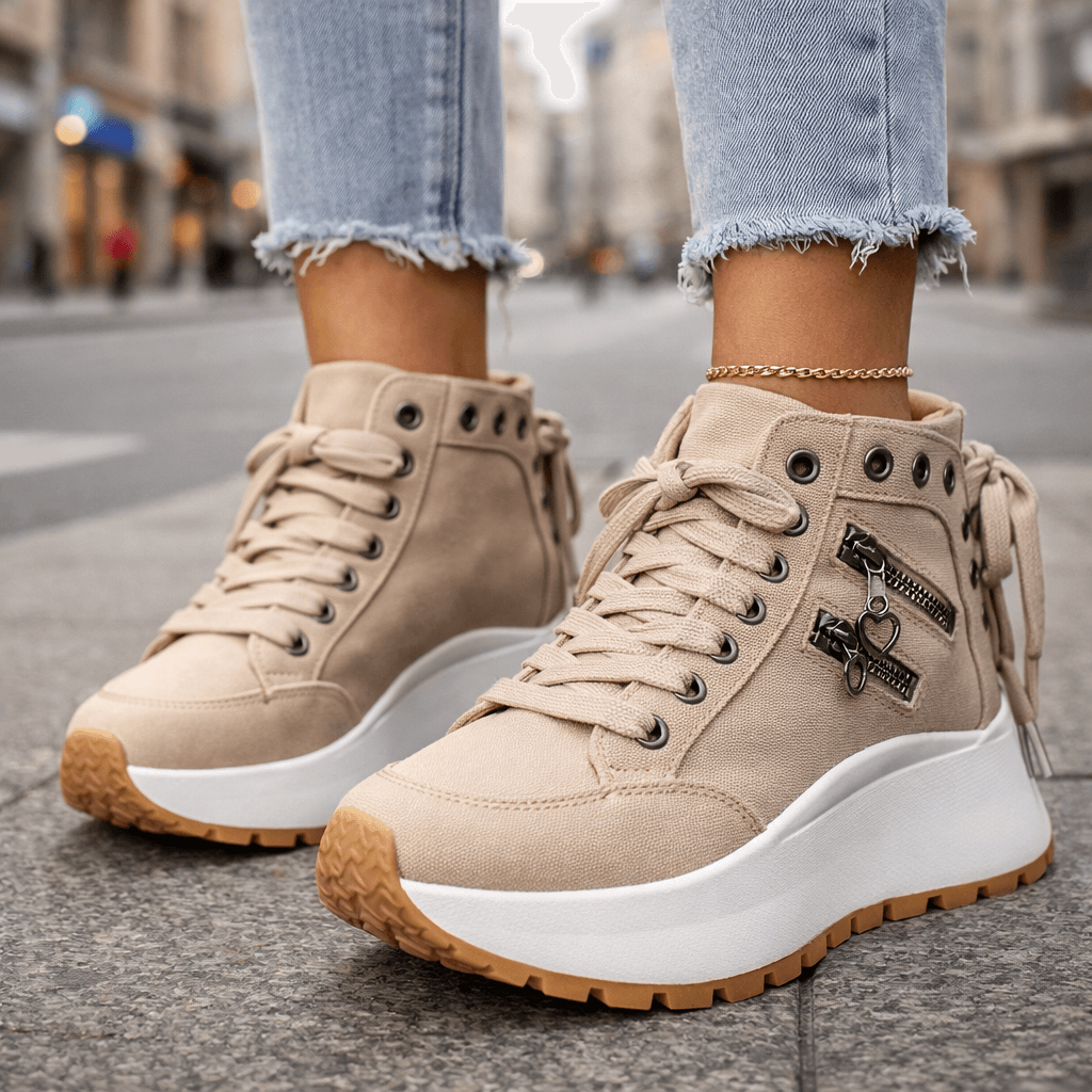Kamala – Adidași Cu șireturi și Talpă Groasă