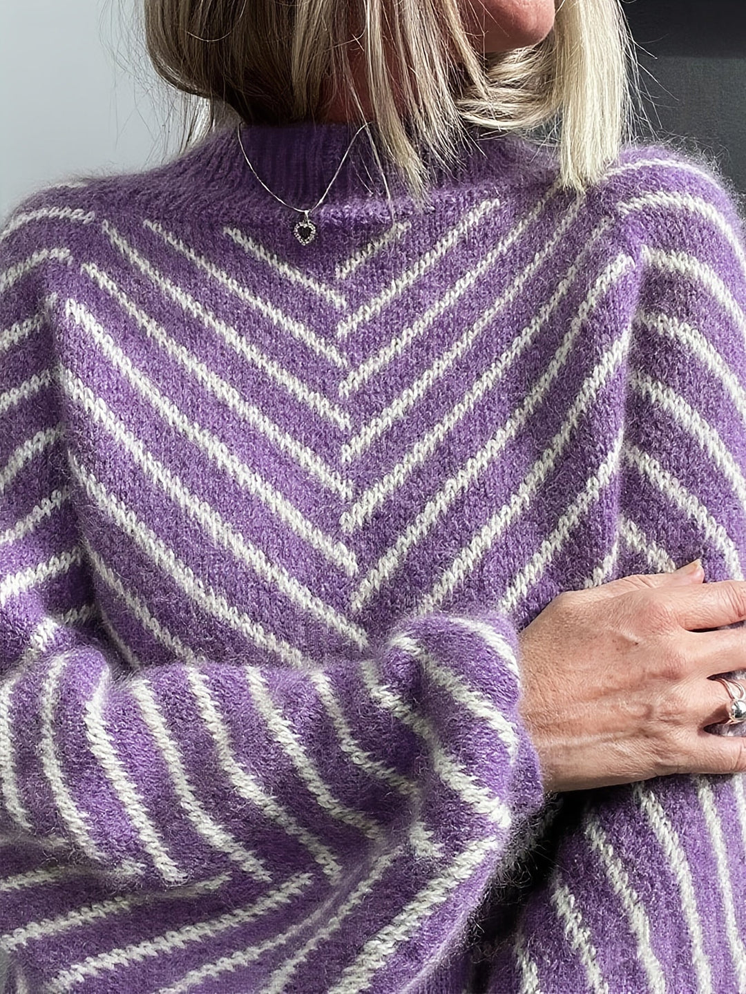 Klarysa - Pulover Casual Cu Mâneci Lungi Din Tricot