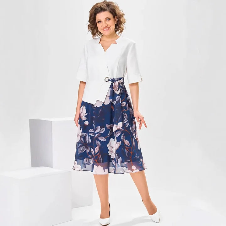 Barnes - Rochie midi cu Imprimeu Floral și Jachetă
