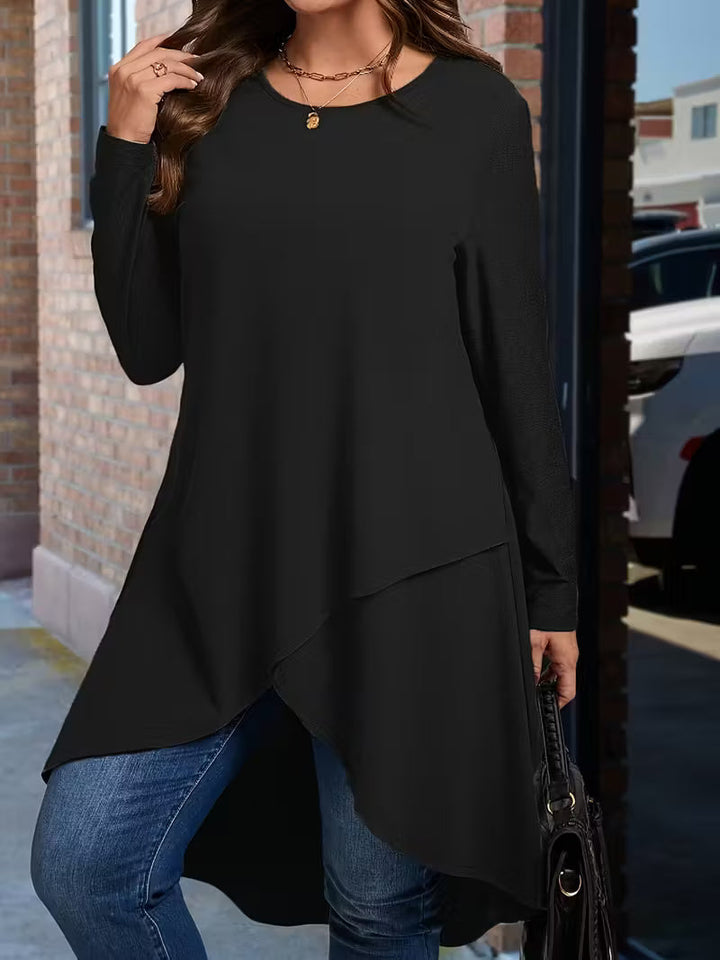 Neasa - Tricou Elegant Cu Mâneci Lungi