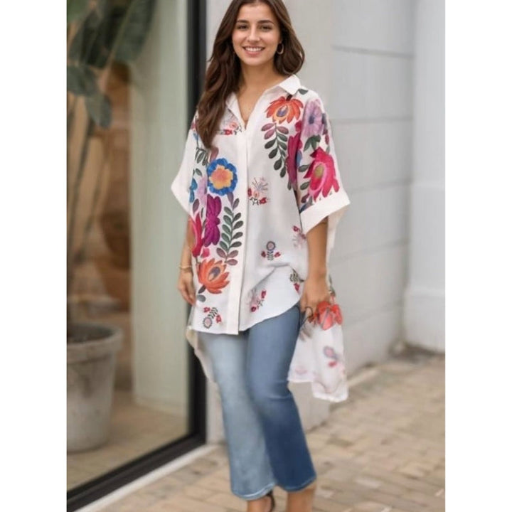 Rossella - Cămașă Elegantă Cu Imprimeu Floral