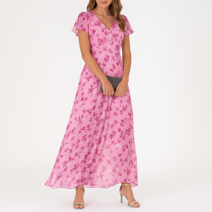 Danielle - Rochie Elegantă Cu Decolteu în V Care Acoperă Burtica