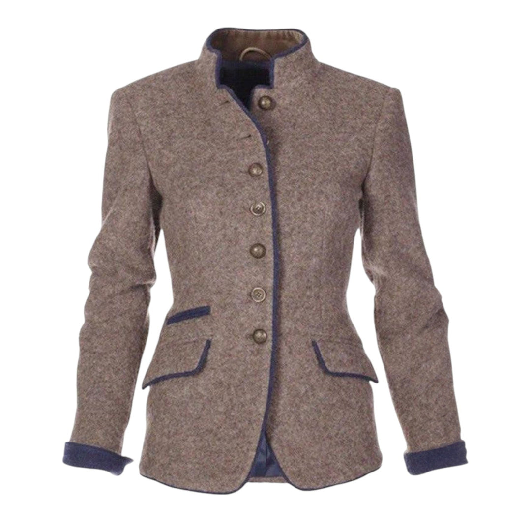 Nysha - Blazer cu guler ridicat, în stil tradițional