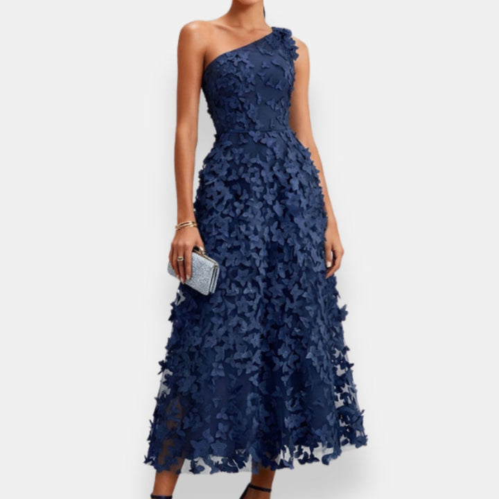 Suniya – Rochie Midi cu un Singur Umăr