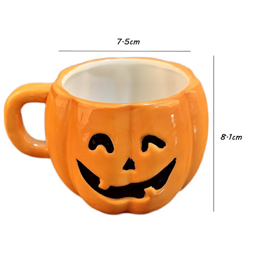 GlowSip - Cană Halloween Cu Zâmbet De Dovleac