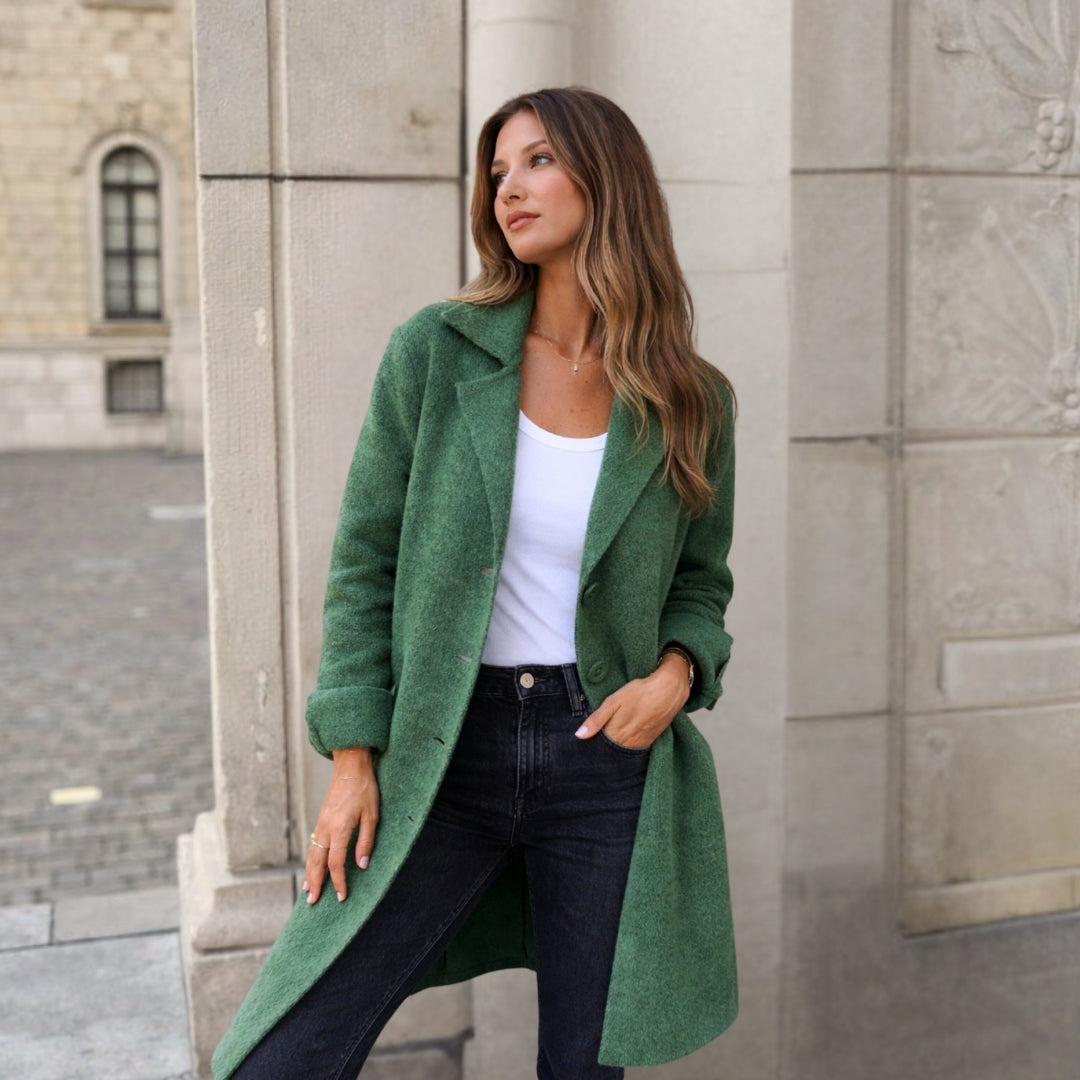 Annita - Palton Elegant Cu Nasturi