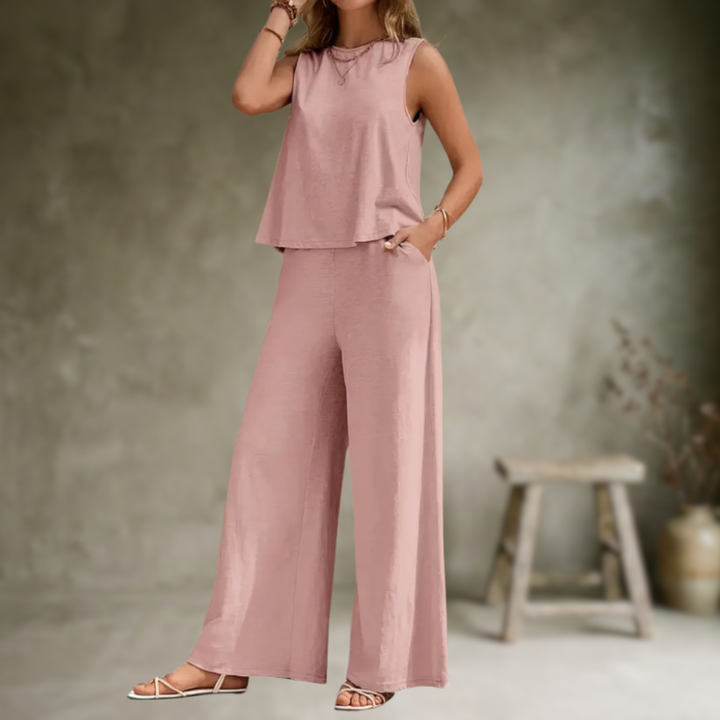 Alizeh - Set Elegant Din Două Piese, Fără Mâneci