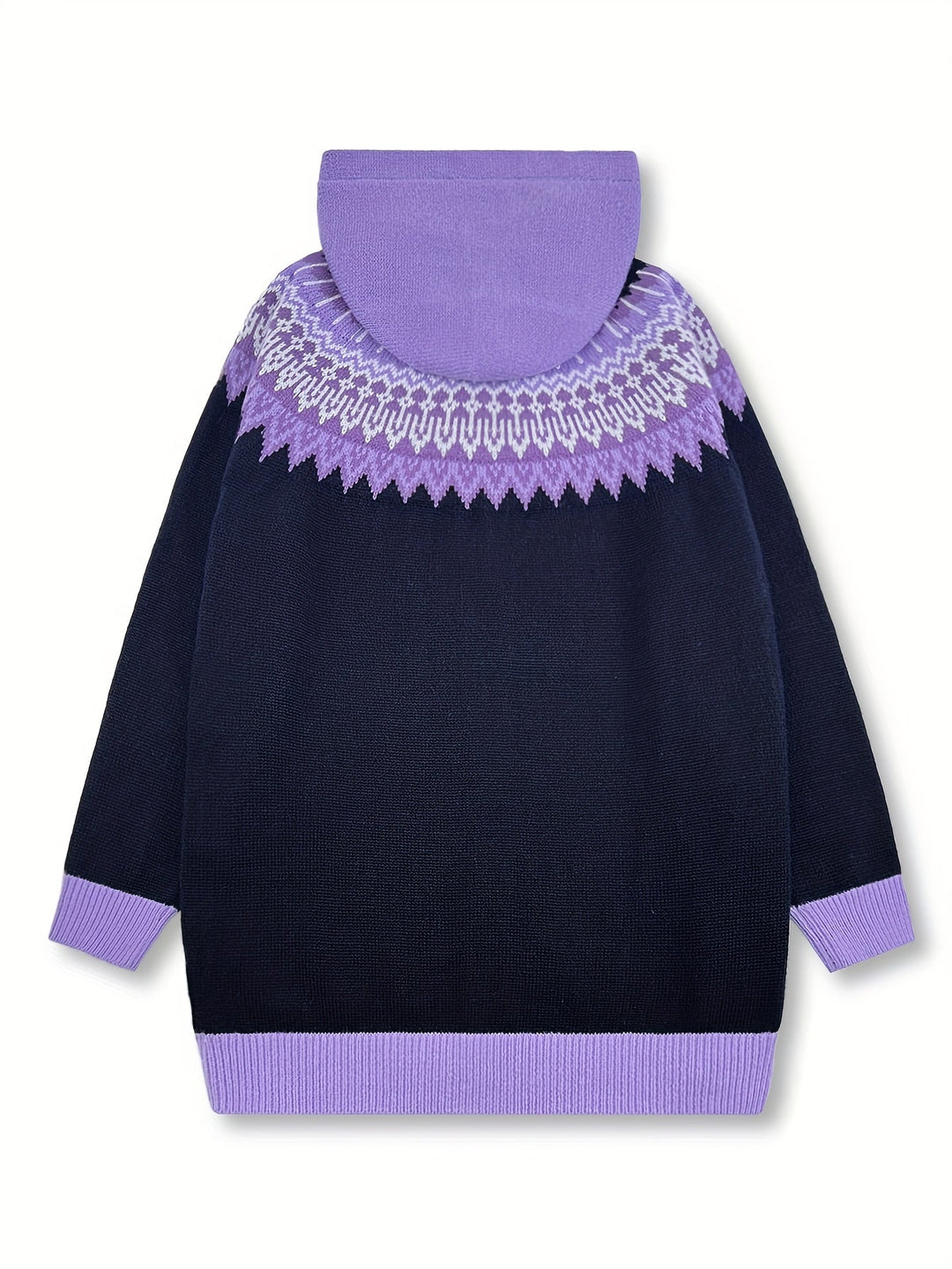 Gulnur - Pulover Elegant De Iarnă Cu Mâneci Lungi Și Glugă