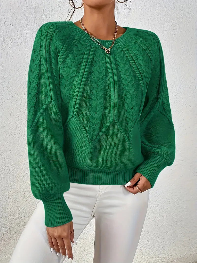 Özden - Pulover Elegant Cu Mâneci Lungi
