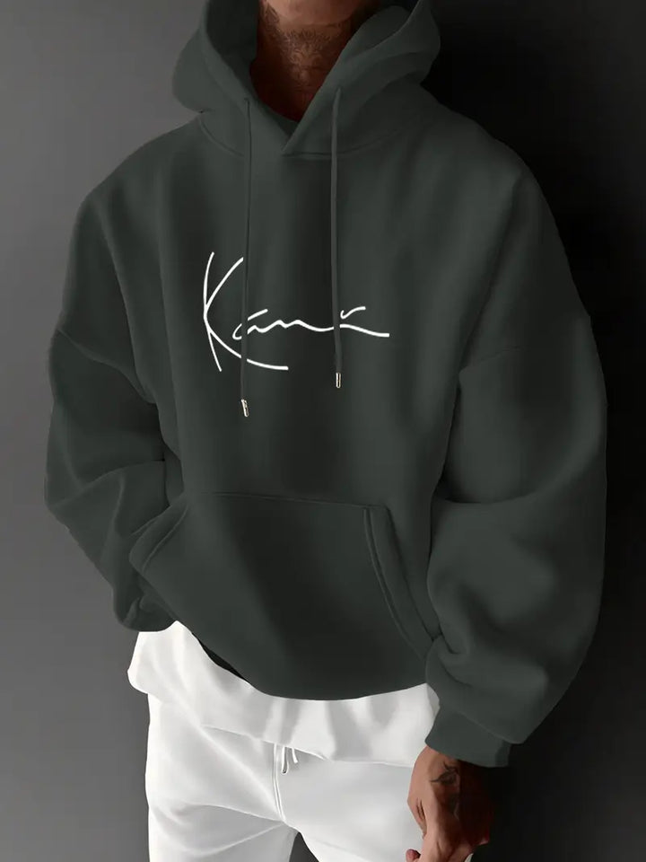 Jayasuriya - Hanorac Confortabil Cu Imprimeu Semnătură