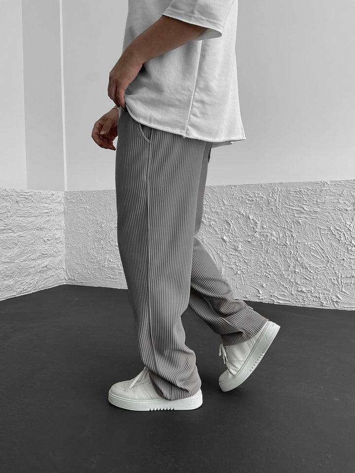 Wigand – Pantaloni Confortabili Din Spandex Cu Nervuri