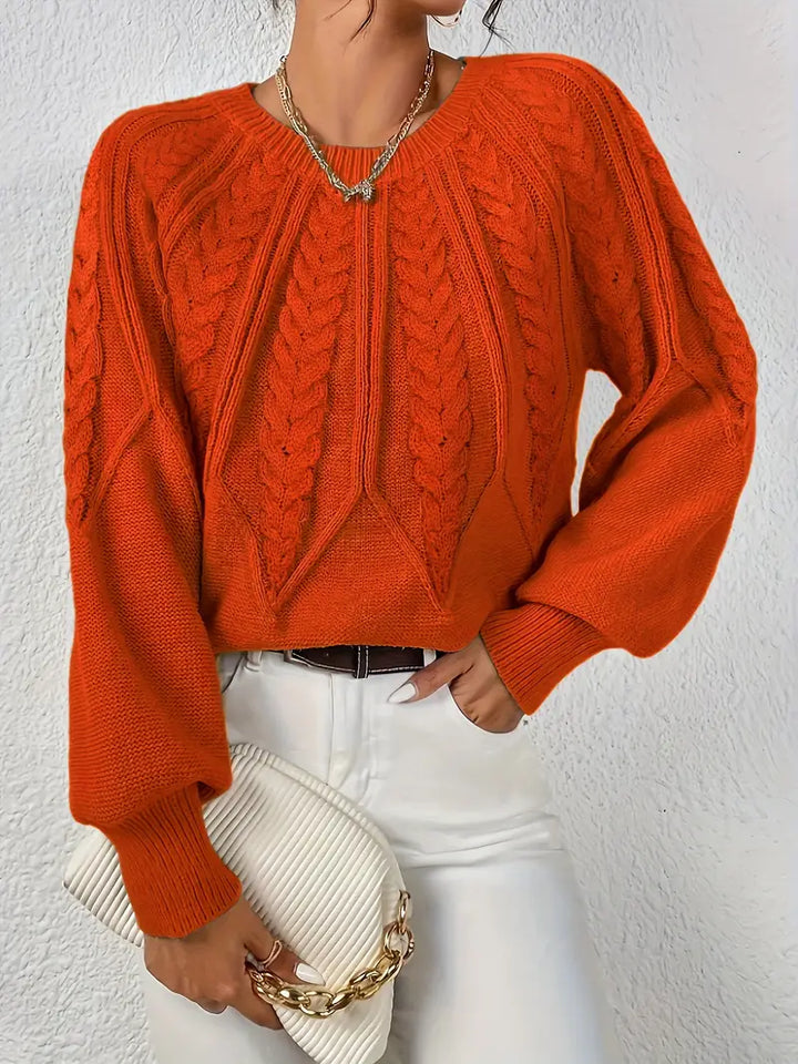 Özden - Pulover Elegant Cu Mâneci Lungi