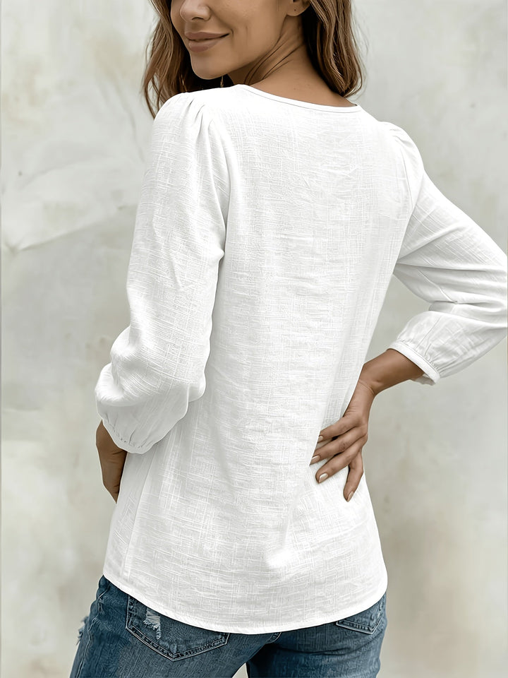 Monnie - Casual Summer Bow Shirt