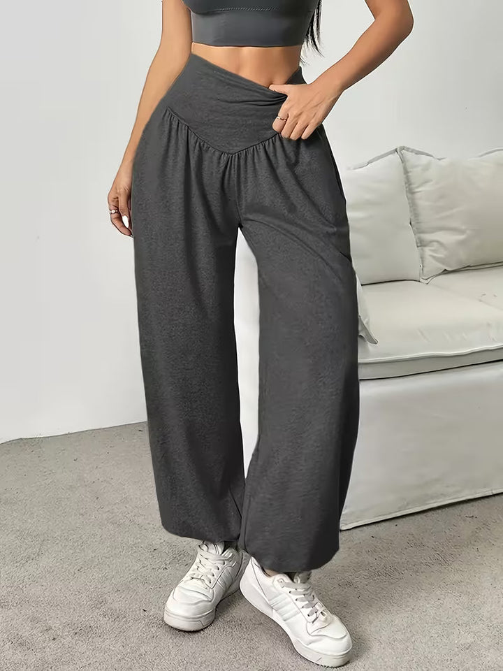 Millora – Pantaloni Elastici, Moi, Cu Croi Larg