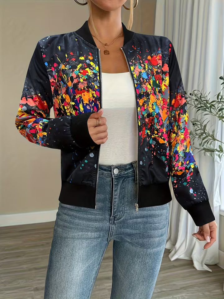 Riena – Jachetă Cu Imprimeu Tie-dye În Culori Vii
