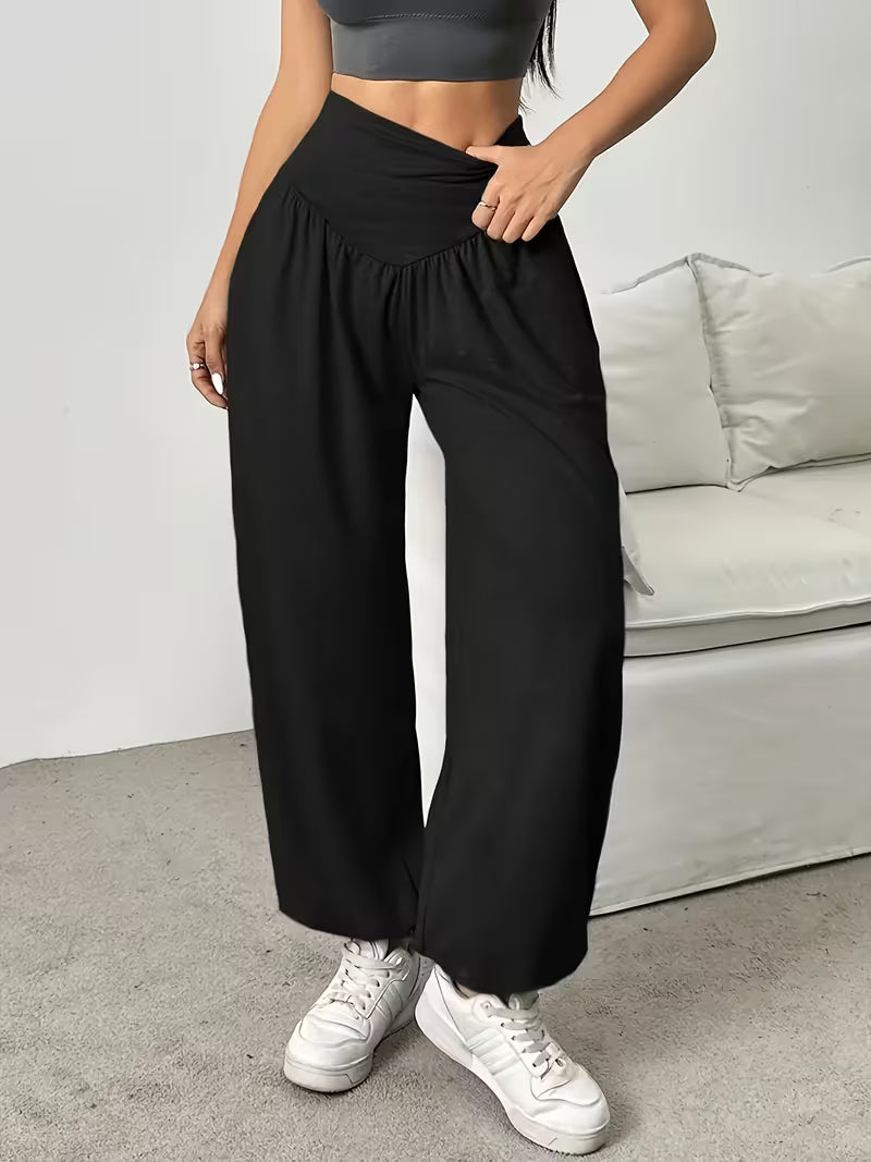 Millora – Pantaloni Elastici, Moi, Cu Croi Larg