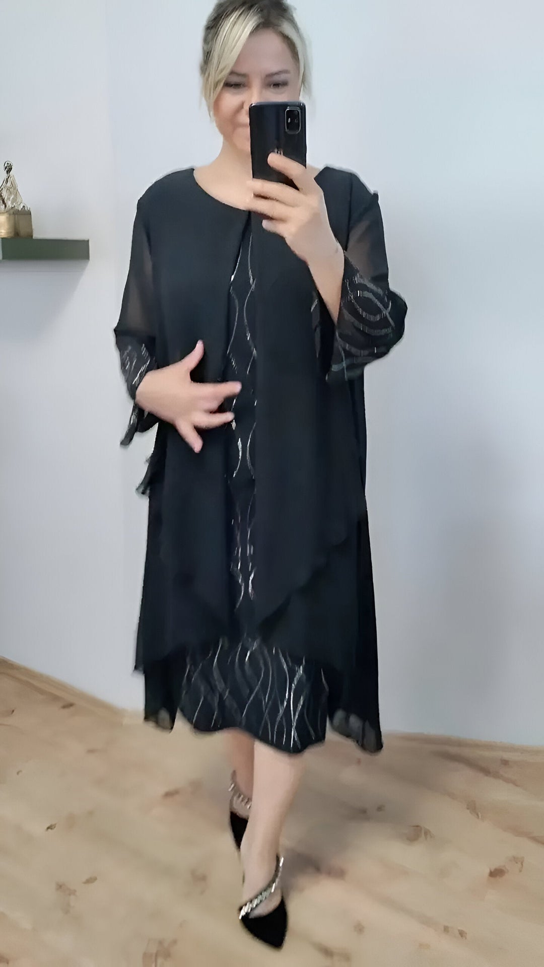 Nienke - Rochie Elegantă Cu Drapaj