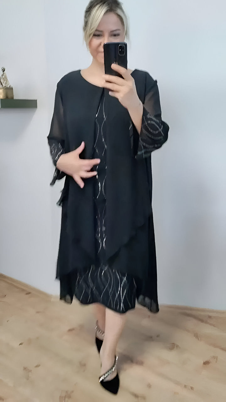 Nienke - Rochie Elegantă Cu Drapaj